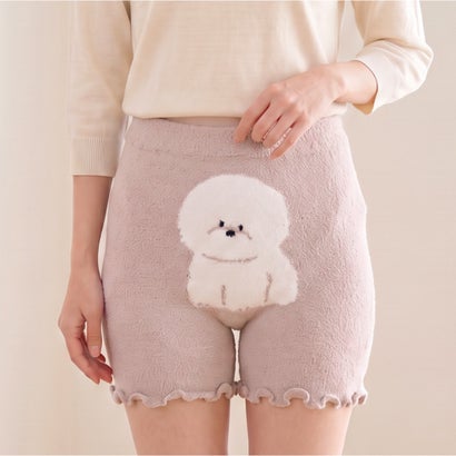 腹巻きパンツ レディース 腹巻き 腹巻 あったか 温活 暖かい 冷え取り 冷え性 インナー 肌着 締め付けない もちもち なめらか 就寝 動物 （テディベアアイボリー）｜詳細画像