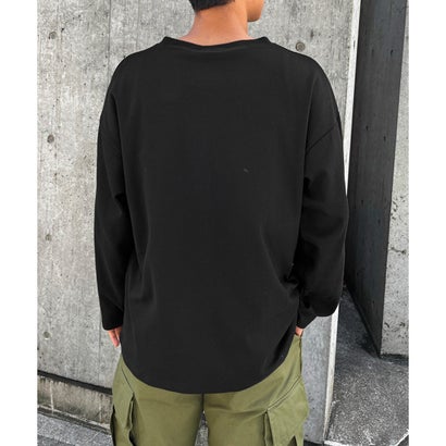 Tシャツ レディース メンズ 長袖 綿100％ 大きいサイズ 厚手 無地 ヘビーウェイト トップス カットソー ゆったり 丸首 ロンT （オフホワイト）｜詳細画像