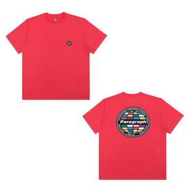 PARAGRAPH パラグラフ Tシャツ 半袖 正規品  レディース 公式 韓国 ブランド ロゴ カットソー  春夏 （レッド）