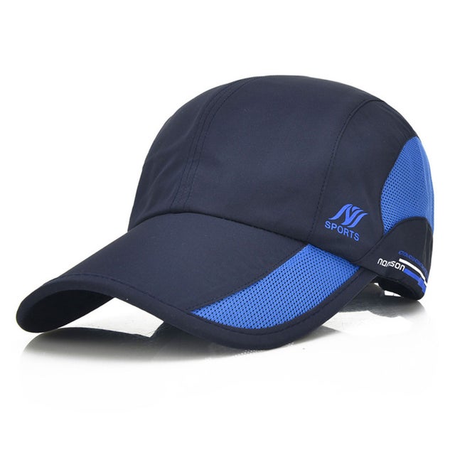 
                    キャップ メンズ レディース メッシュ 帽子 無地 夏 紫外線 UV ケア 対策 日除け シンプル スポーツ ジム ゴルフ ランニング 登山 （ネイビー）