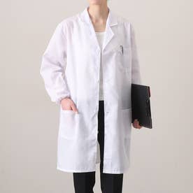 白衣 メンズ レディース 大きいサイズ 長袖 おしゃれ シングル 男性 女性 ドクターコート 診察衣 実験衣 医療 学生 医師 看護師 （ホワイト）