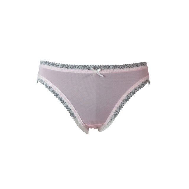 トリコット＆レースカラーショーツ【返品不可商品】 （ピンク）