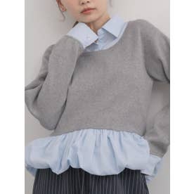 バルーンシャツドッキングニット （GRY0）