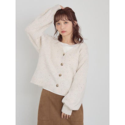 レトロガール RETRO GIRL ネップニットカーディガン （GRY2）｜詳細画像