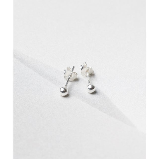 シルバー925 3.0mmボールピアス （シルバー）