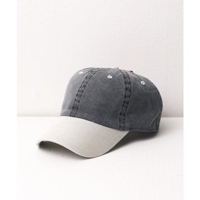 newhattan Baseball Low Cap pigment dyed two tone （ブラック系1）