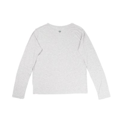 【susabi/スサビ】ハートリブ Tシャツ （グレー）｜詳細画像