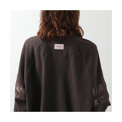 レペット Repetto repetto スウェットシャツ Satin sweatshirt S0573A （340/CHOCOLAT/ブラウン）｜詳細画像