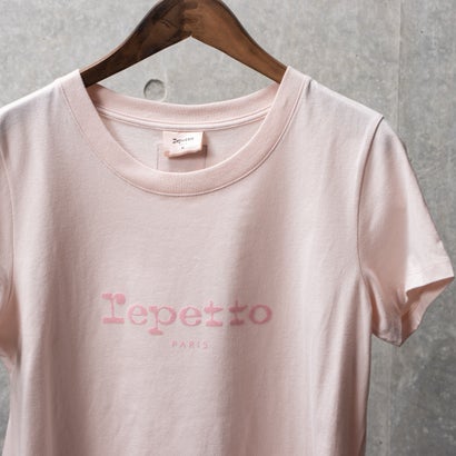 レペット repetto S0560 ロゴ入りショートスリーブTシャツ（ライトピンク）｜詳細画像