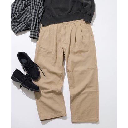 限定商品 PT38別注 ウォッシュドハードツイルコットン HARD TWILL 2TUCK PANTS【セットアップ対応】｜詳細画像