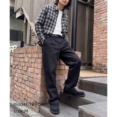 限定商品 PT38別注 ウォッシュドハードツイルコットン HARD TWILL 2TUCK PANTS【セットアップ対応】｜詳細画像