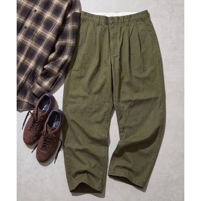 限定商品 PT38別注 ウォッシュドハードツイルコットン HARD TWILL 2TUCK PANTS【セットアップ対応】｜詳細画像
