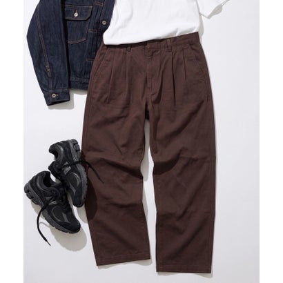 限定商品 PT38別注 ウォッシュドハードツイルコットン HARD TWILL 2TUCK PANTS【セットアップ対応】｜詳細画像