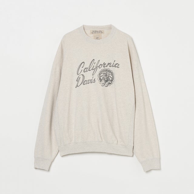 PRINT CREW SWEAT （アイボリー）