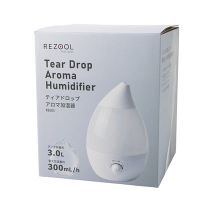 Tear Drop Aroma Humidifier ティアドロップアロマ加湿器 （WHITE）｜詳細画像
