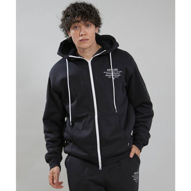 ジップアップ パーカー フーディー （BLK）