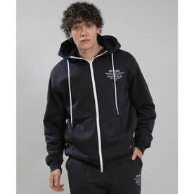 ジップアップ パーカー フーディー （BLK）