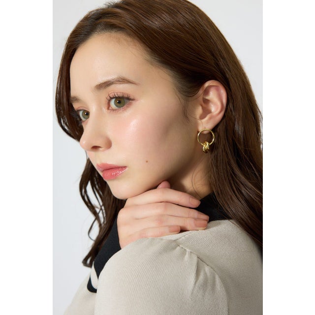 メタルループピアス GLD