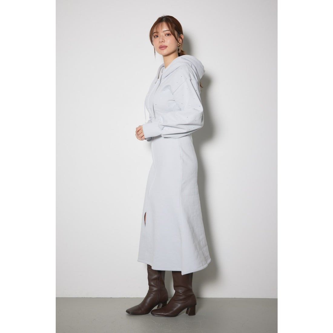rienda ビジュースウェットマーメイドワンピース L/BLU1 -靴 