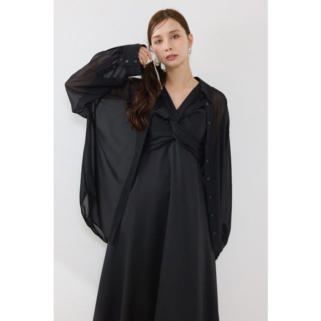 マルチウェイシアーシャツ BLK