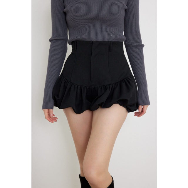バルーンミニショートパンツ BLK