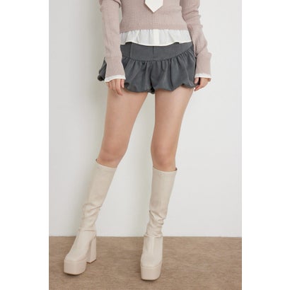 バルーンミニショートパンツ GRY｜詳細画像