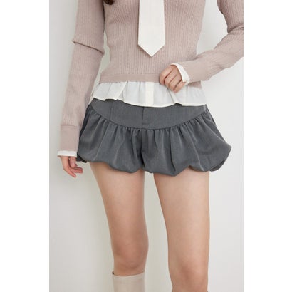 バルーンミニショートパンツ GRY｜詳細画像