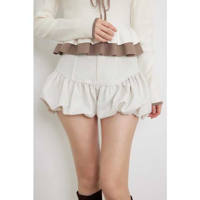 バルーンミニショートパンツ IVOY3