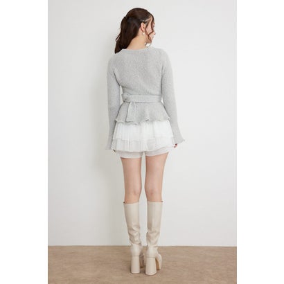 ペプラムニットセットアップ GRY｜詳細画像
