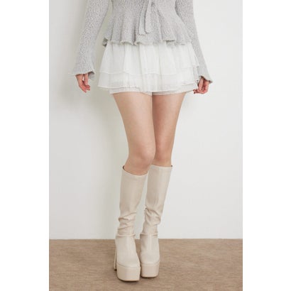 ペプラムニットセットアップ GRY｜詳細画像