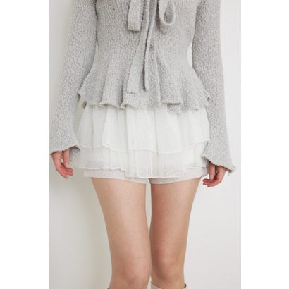 ペプラムニットセットアップ GRY｜詳細画像