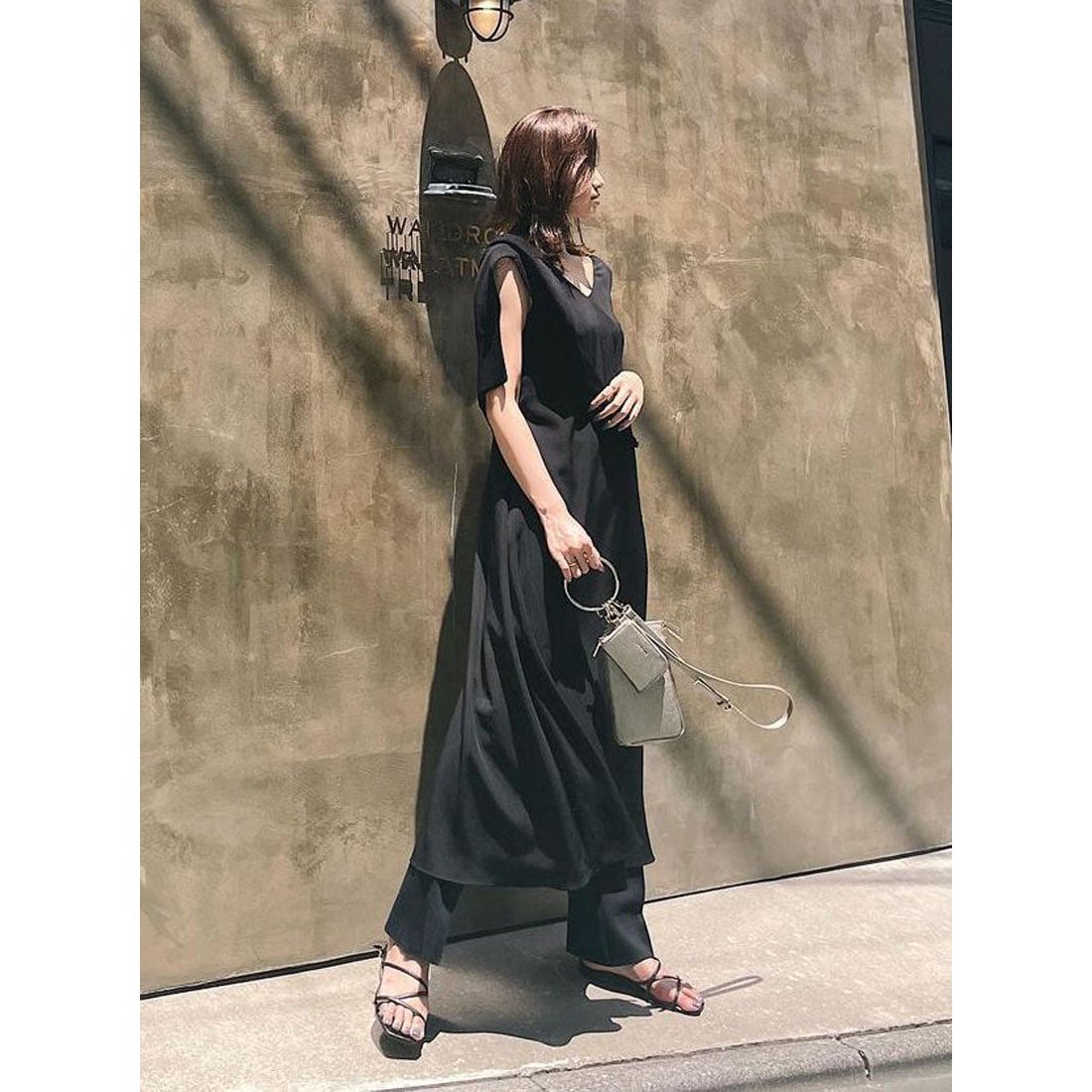rienda バックオープンイージーOP BLK -ファッション通販 FASHION WALKER
