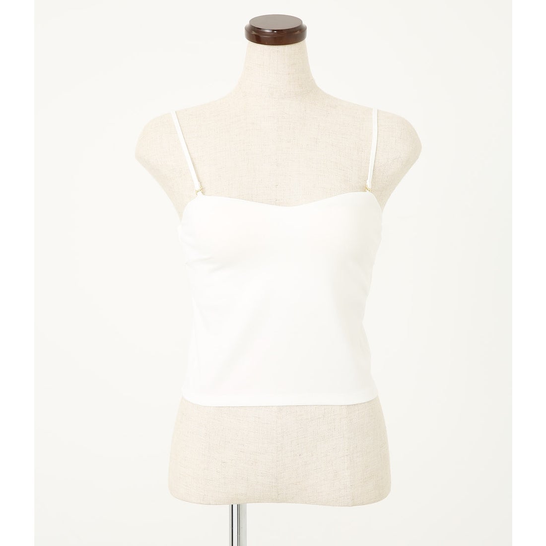 rienda 22SS BASICパッド入りビスチェTOP WHT -ファッション通販 