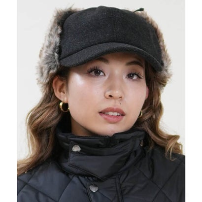 リッカファム RIKKA FEMME キャップ 無地 防寒 ウールライクイヤカバーキャップ RFA6F-1101 （BLK）｜詳細画像