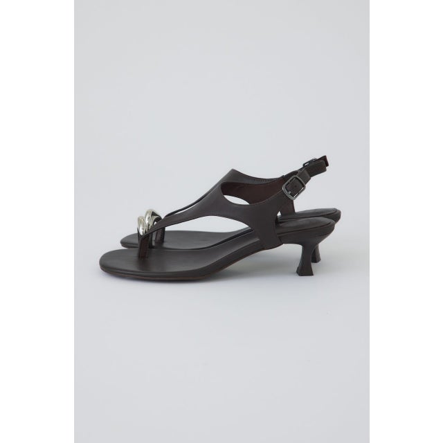 Motif toe thong sandal BRN