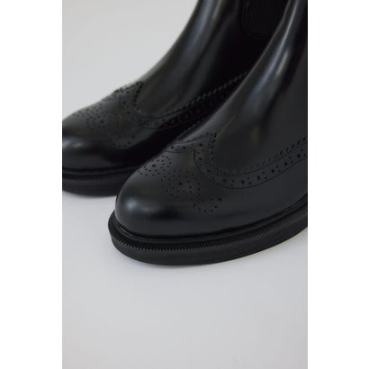 Wingtip chelsea boots BLK｜詳細画像