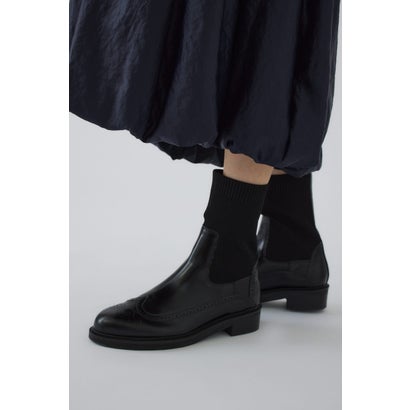 Wingtip chelsea boots BLK｜詳細画像
