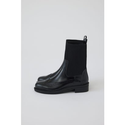Wingtip chelsea boots BLK｜詳細画像