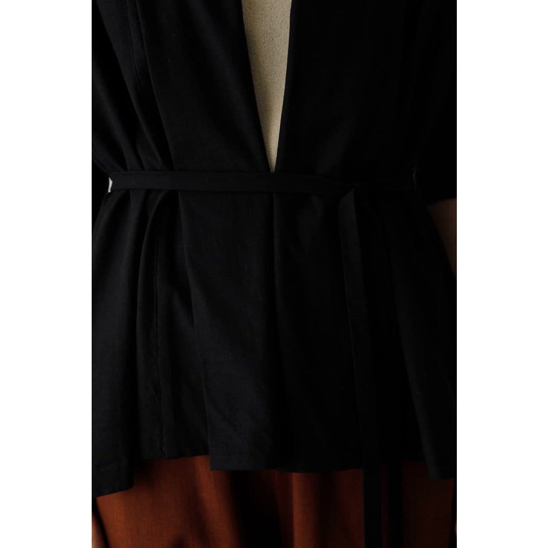 RIM.ARK Shawl collar cut gown BLK -ファッション通販 FASHION WALKER
