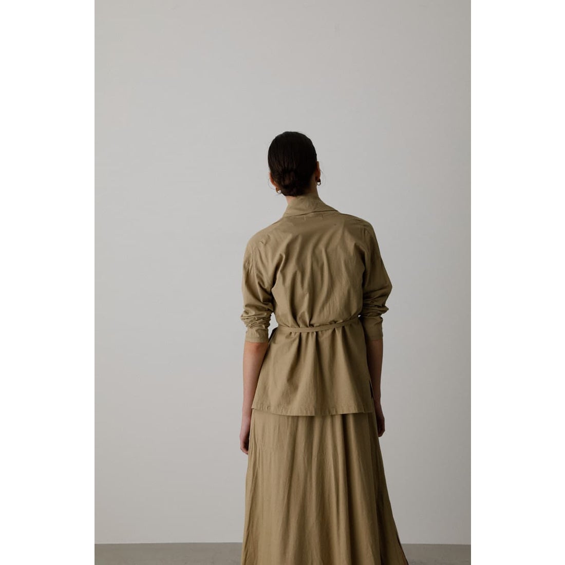 RIM.ARK Shawl collar cut gown BEG -ファッション通販 FASHION WALKER