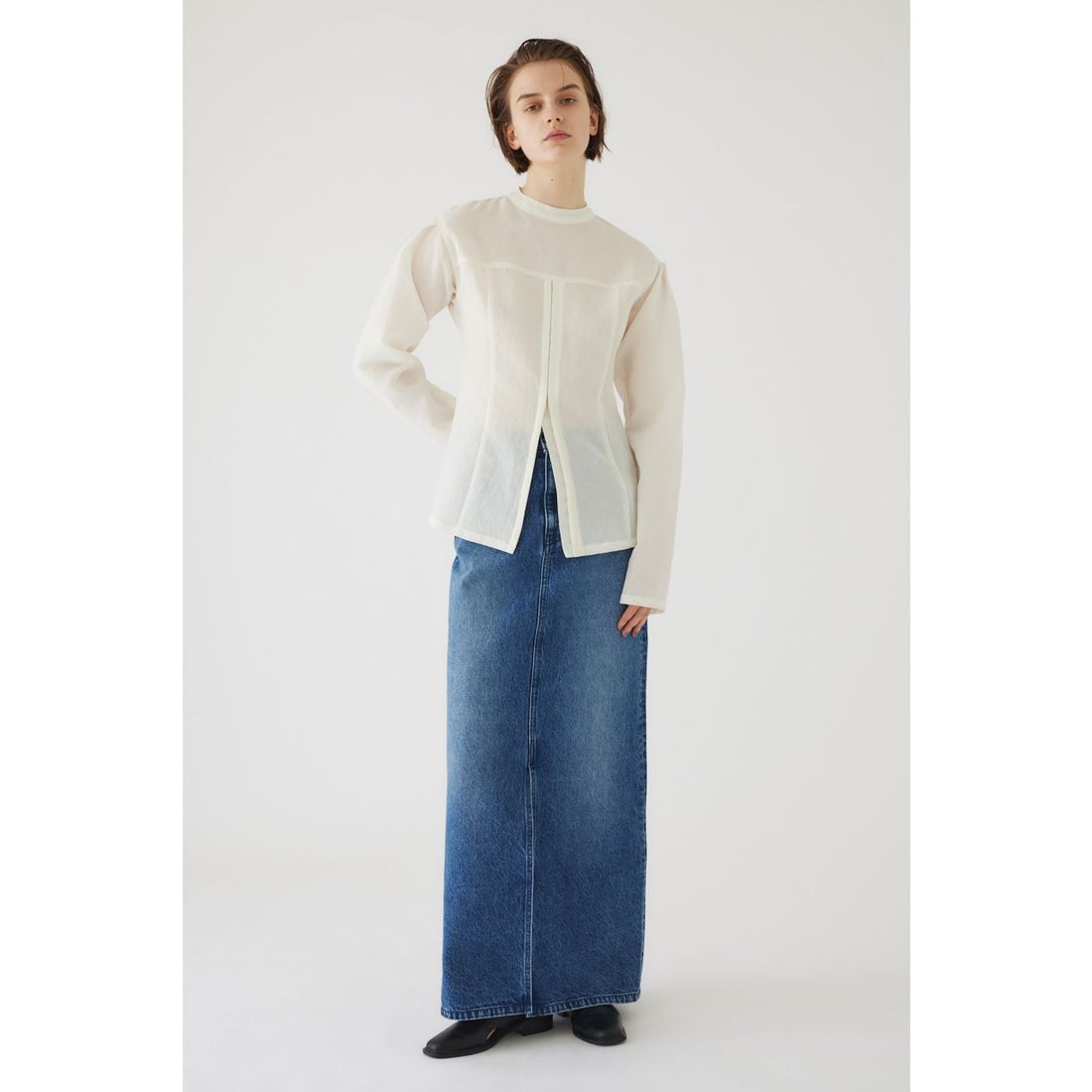 リムアーク RIM.ARK Front hook blouse （WHT） - ファッション通販 