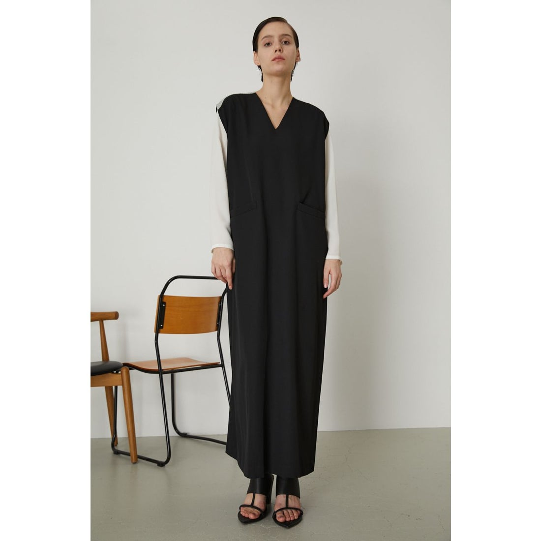 リムアーク RIM.ARK Vest layered style OP （BLK） - ファッション