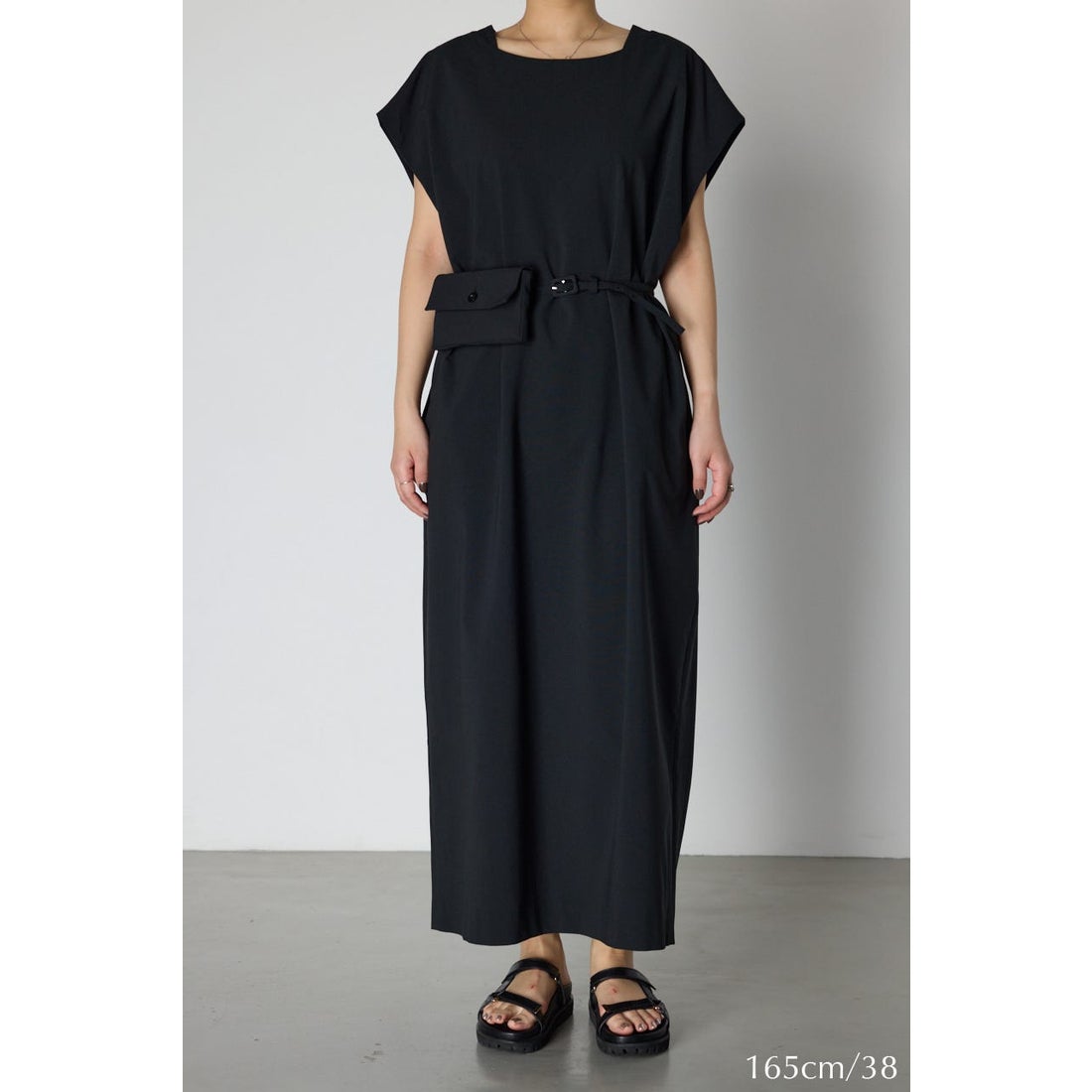 チワらぶ様　リムアーク　Pochette belt set boat neck RIM.ARK Pochette belt set boat neck OP BLK -靴＆ファッション通販