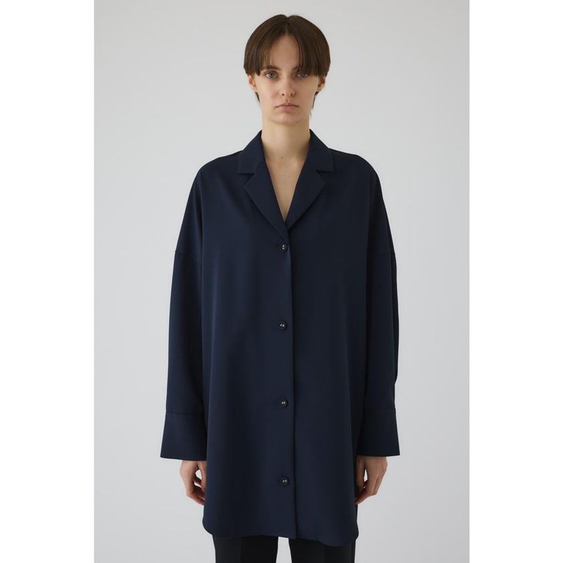 リムアーク RIM.ARK Long light round shirt （BLK） - ファッション 