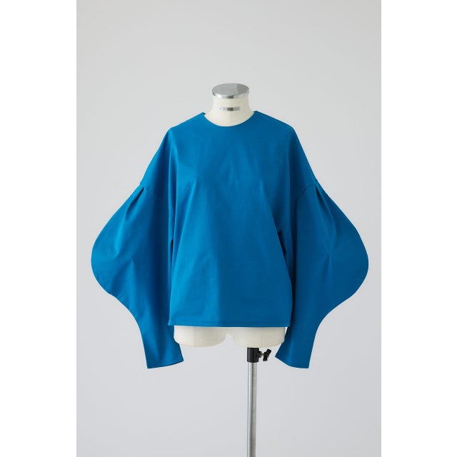 Curved line cotton tops BLU