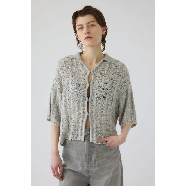 Summer knit shirt L/GRN1
