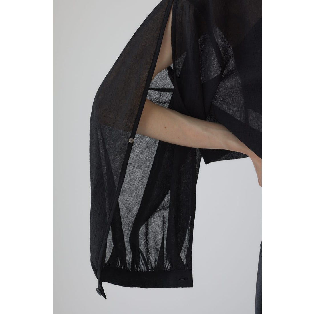 リムアーク RIM.ARK Open sleeve sheer SH （BLK） - ファッション通販 