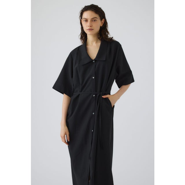 Quaker collar dress BLK