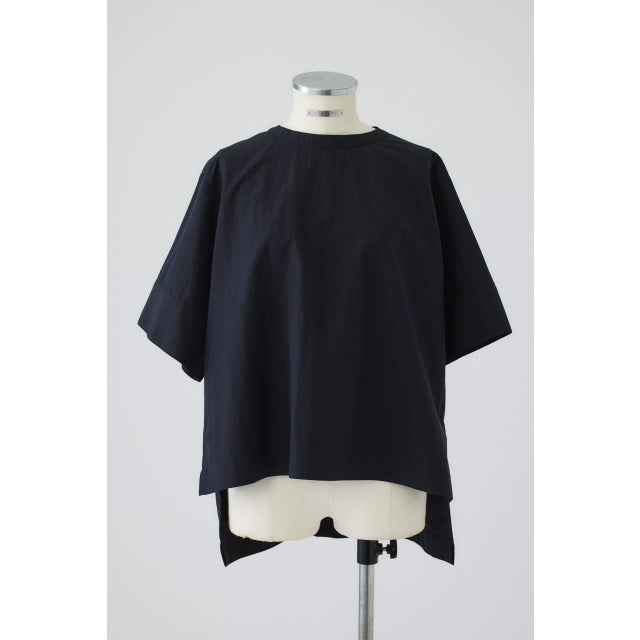 Asymmetric hem woven T/SH D/NVY3