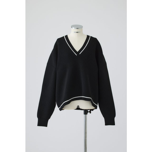 New trad knit tops BLK